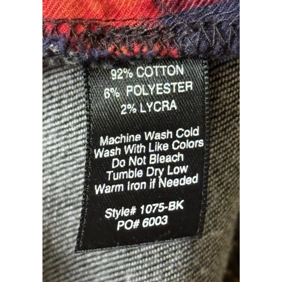 Betabrand Mens 38x30 Black Dark Wash Plaid Interior Trim Drawstring Denim Jeans - Picture 9 of 10